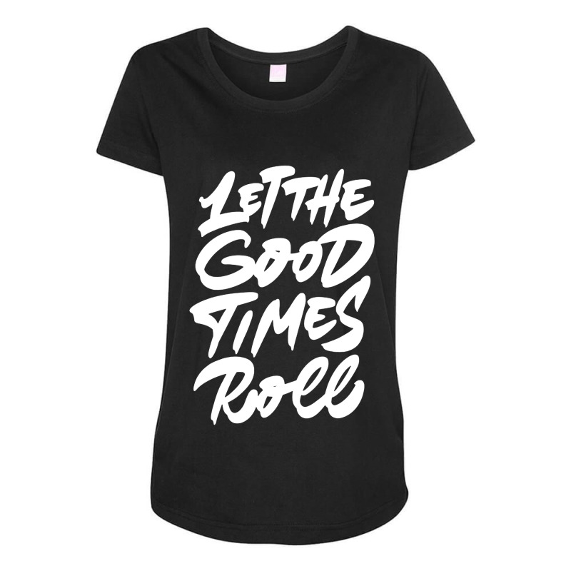 Good Times Rock Show Maternity Scoop Neck T-shirt by jarl cedric | Artistshot