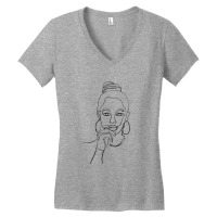 Beautiful Women One Line Art Women's V-neck T-shirt | Artistshot