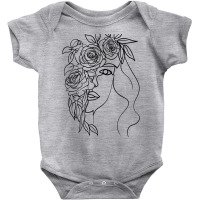 Women In Floral Bouquets Minimal Baby Bodysuit | Artistshot