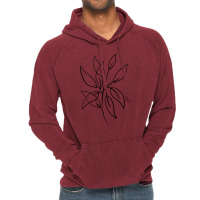 Leaves One Line Art Vintage Hoodie | Artistshot