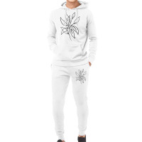 Leaves One Line Art Hoodie & Jogger Set | Artistshot