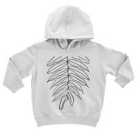 Long Leaves Minimal Line Art Toddler Hoodie | Artistshot