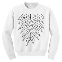 Long Leaves Minimal Line Art Youth Sweatshirt | Artistshot