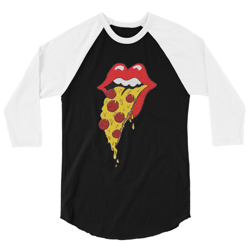 Cartoon Pizza 3/4 Sleeve Shirt | Artistshot