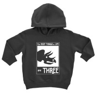 The Best Things In Life Are Three Toddler Hoodie | Artistshot