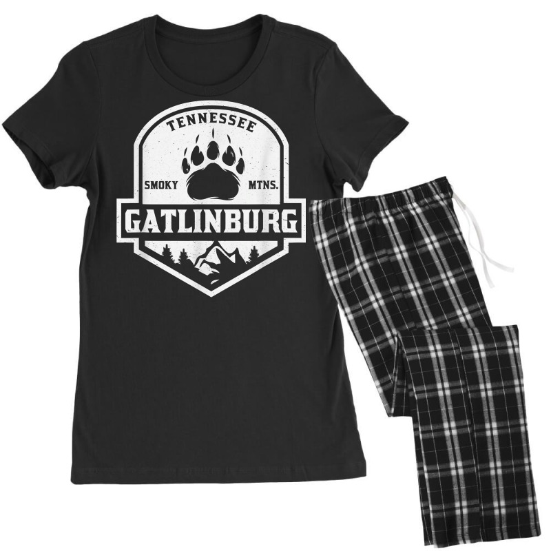 Gatlinburg Tennessee Great Smoky Mountains Bearpaw T Shirt Women's Pajamas Set by emaliekrein | Artistshot