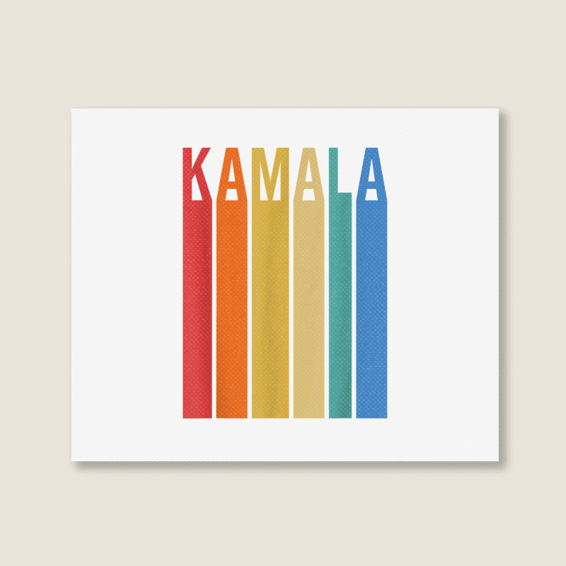 Kamala Vintage Style T Shirt Landscape Canvas Print | Artistshot