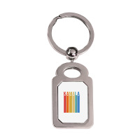 Kamala Vintage Style T Shirt Silver Rectangle Keychain | Artistshot