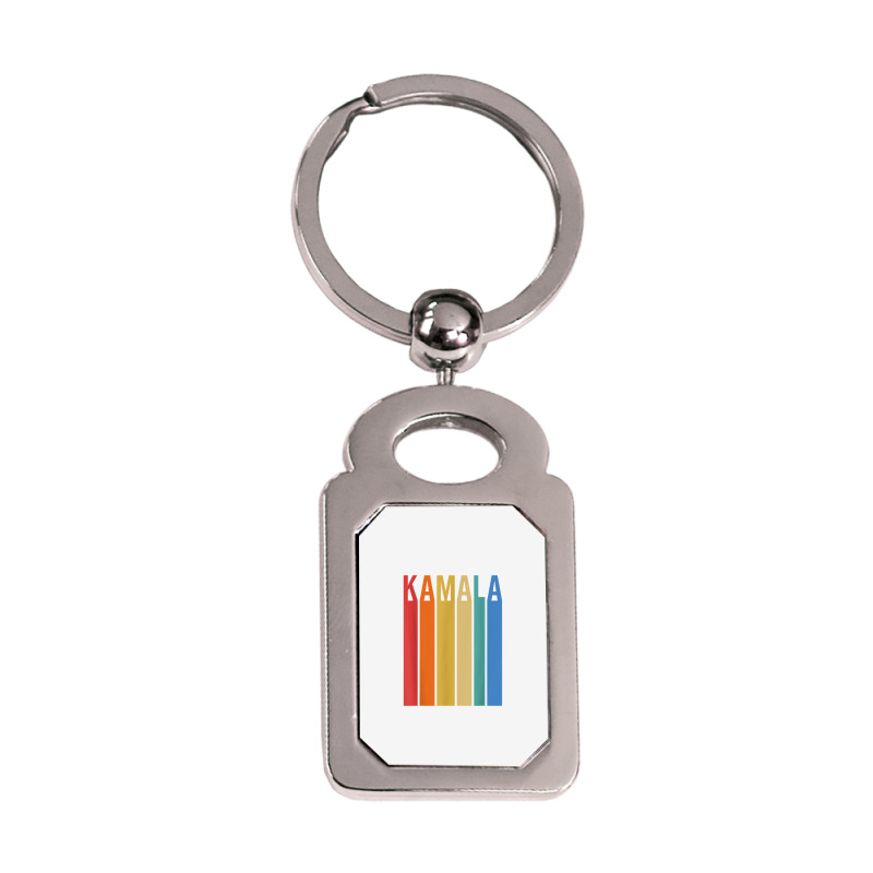 Kamala Vintage Style T Shirt Silver Rectangle Keychain | Artistshot