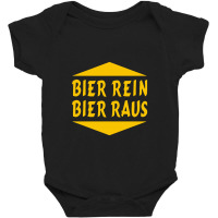 Bier Rein Bier Raus Baby Bodysuit | Artistshot