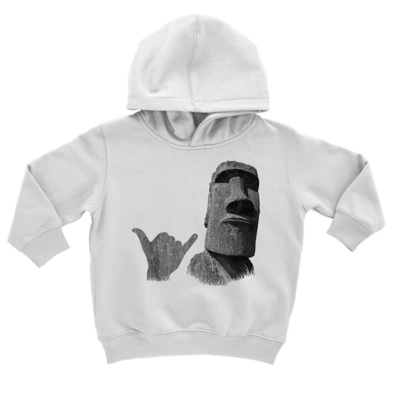 Funny Easter Island Rapa Nui Moai Statue Surfer Shaka Sign T Shirt Toddler Hoodie | Artistshot