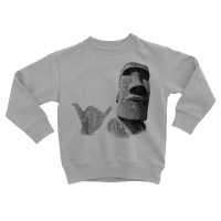 Funny Easter Island Rapa Nui Moai Statue Surfer Shaka Sign T Shirt Toddler Sweatshirt | Artistshot