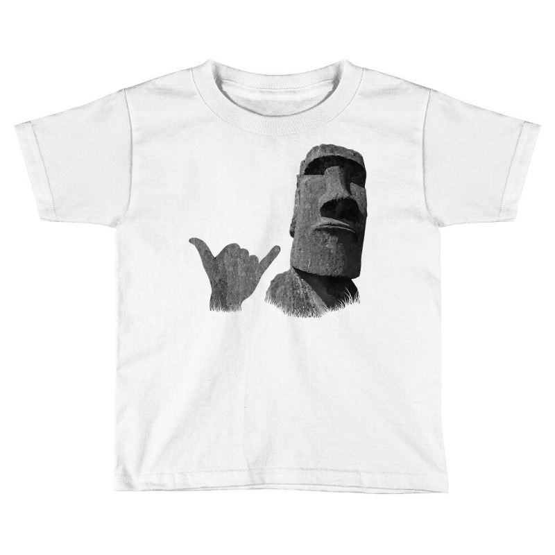 Funny Easter Island Rapa Nui Moai Statue Surfer Shaka Sign T Shirt Toddler T-shirt | Artistshot