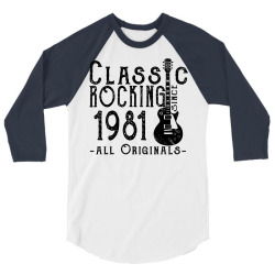 rocking since 1981 3/4 Sleeve Shirt | Artistshot