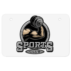 sports club, bodybuilding ATV License Plate | Artistshot