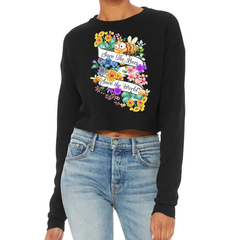 Bees T  Shirt Save The Bees T  Shirt Cropped Sweater | Artistshot