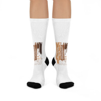 Melanin Drippin We Got It Loc'd Black Afro Natural Hair Pullover Hoodi Crew Socks | Artistshot