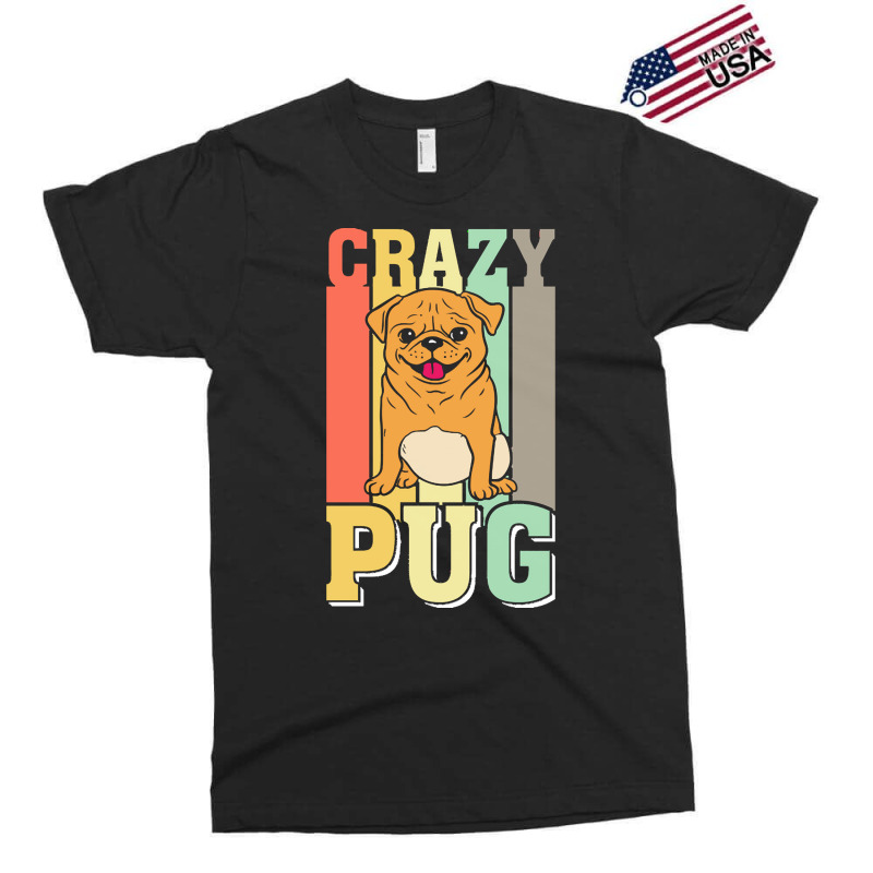 Crazy Pug Lady T  Shirtcrazy Pug Lady Funny Gift Idea For Pug Lovers D Exclusive T-shirt | Artistshot