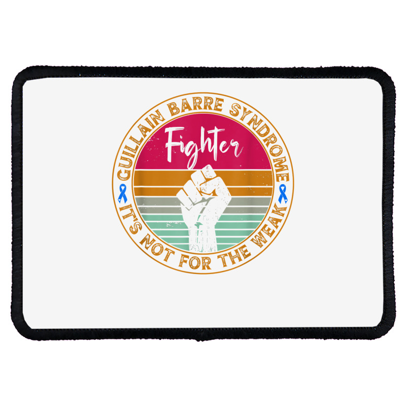 Guillain Barre Syndrome Awareness Fighter Warrior Men Women T Shirt Rectangle Patch | Artistshot