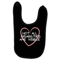 Not All Disabilities Are Visible, Neurodiversity T Shirt Baby Bibs | Artistshot