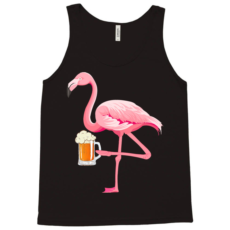 Flamingo T  Shirt Flamingo With Beer Funny T  Shirt Tank Top | Artistshot