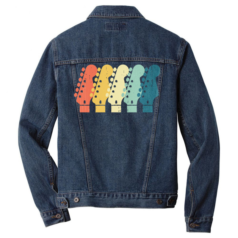 Guitar Chord Dad T  Shirtguitar Chord Dad Funny Gifts For Fathers Day Men Denim Jacket | Artistshot