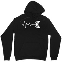 Heartbeat Gamer T  Shirtheartbeat Gamer Cool Gifts For Fathers Day Gif Unisex Hoodie | Artistshot