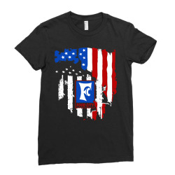 food city american flag independence day Ladies Fitted T-Shirt | Artistshot
