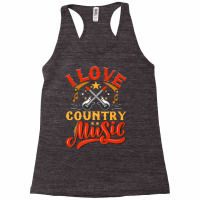 I Love Country Music Design With Guitars And Musical Notes Premium T S Racerback Tank | Artistshot