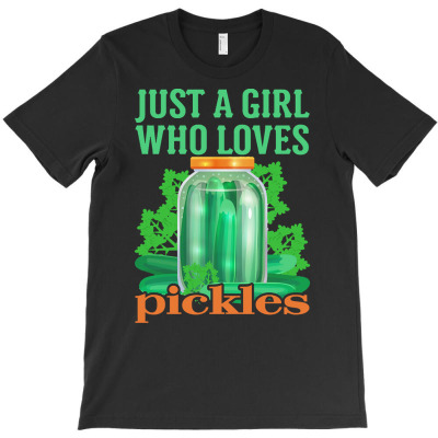 Cucumber T  Shirt Pickle Cucumber Vegan Girl T  Shirt T-shirt Designed By Shanie31601