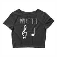 What The F Musical Note T Shirt Crop Top | Artistshot