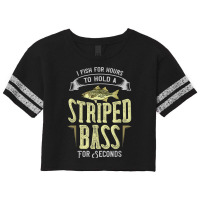 Striped Bass Fishing Gift Rockfish Lures T Shirt Scorecard Crop Tee | Artistshot