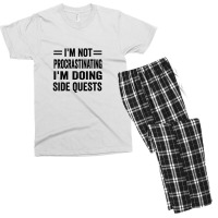 I'm Not Procrastinating... I'm Doing Side Quests Men's T-shirt Pajama Set | Artistshot