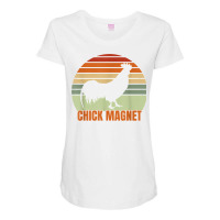 Funny Chicken Farmer Rooster Chick Magnet Backyard Chicken T Shirt Maternity Scoop Neck T-shirt | Artistshot