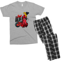 Female Motorcyclist Men's T-shirt Pajama Set | Artistshot