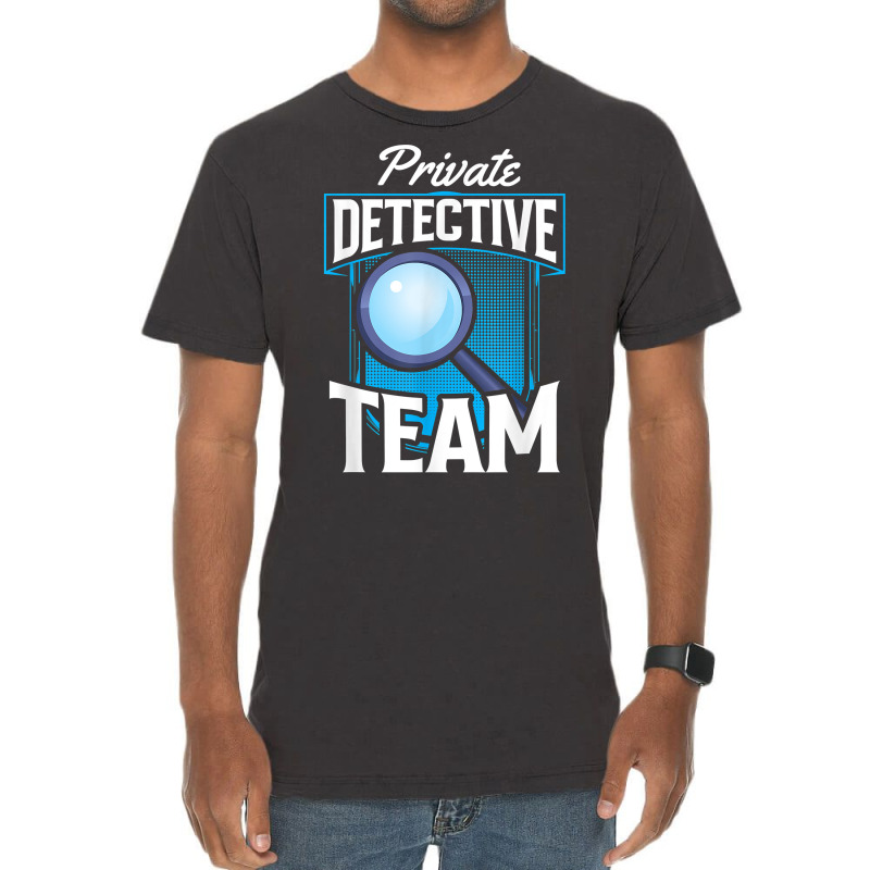 Private Detective Team Spy Investigator Investigation T Shirt Vintage T-Shirt by zakarimullin | Artistshot