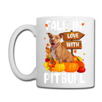 Fall In Love With Pitbull Dog On Pumkin Halloween Coffee Mug | Artistshot