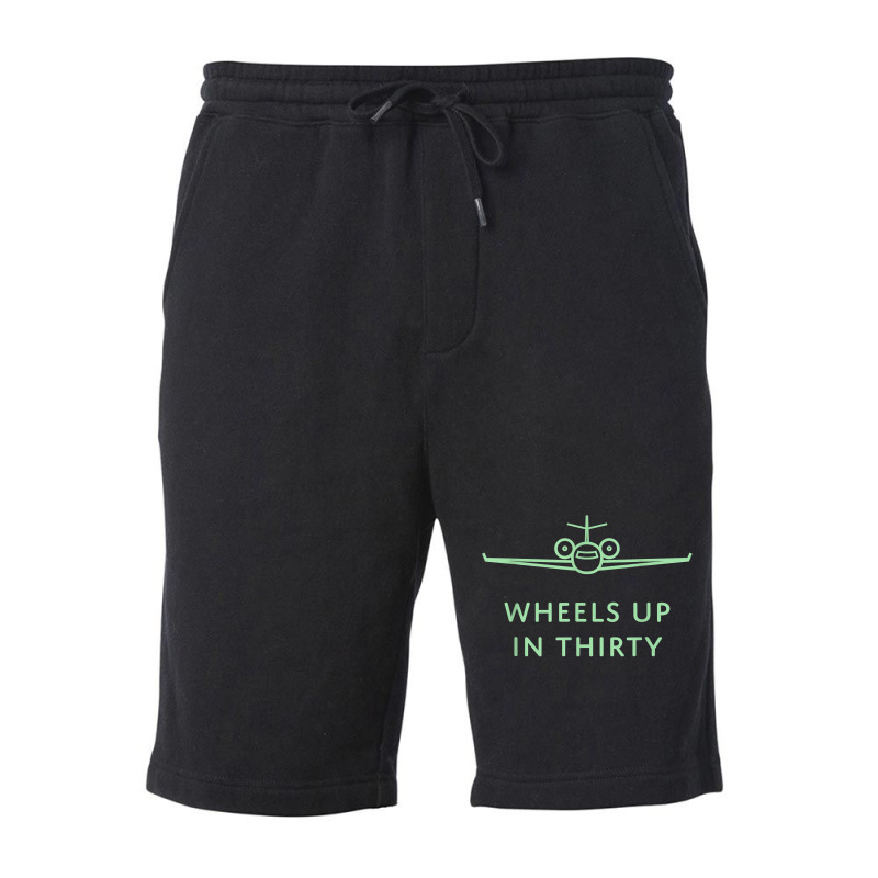 Wheels Up In Thirty (private Jet Lingo) T Shirt Fleece Short by emaliekrein | Artistshot