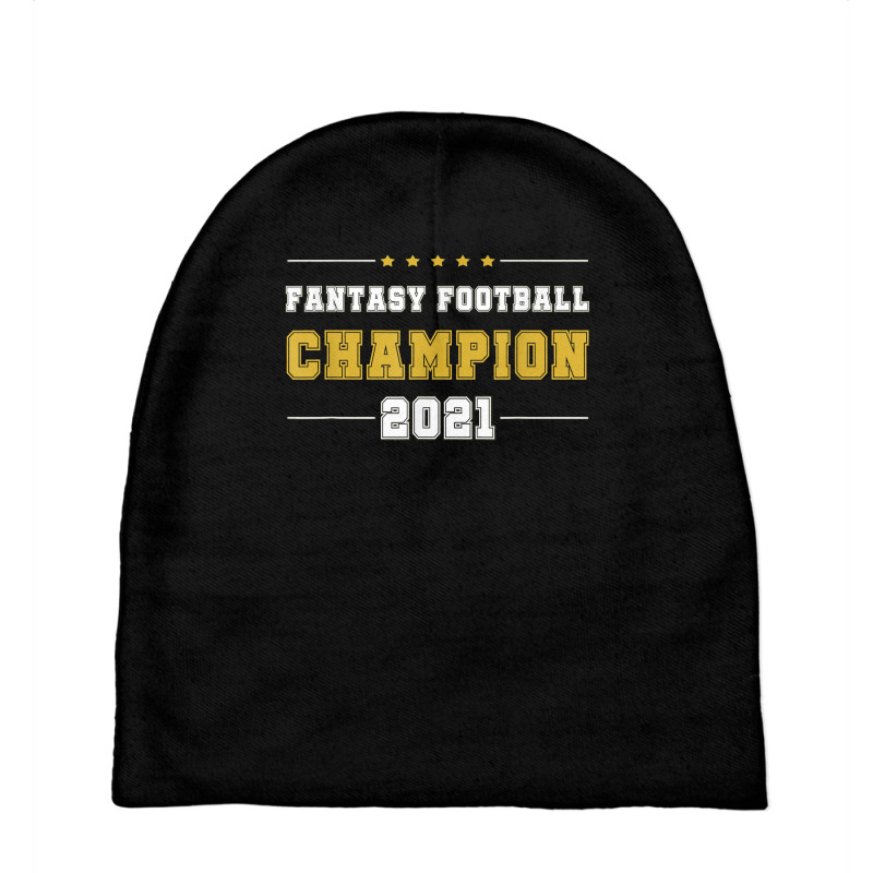 Fantasy Football Champion 2021   League Champ Ffl Draft T Shirt Baby Beanies | Artistshot