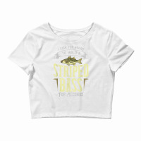 Striped Bass Fishing Gift Rockfish Lures T Shirt Crop Top | Artistshot