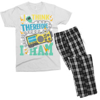 I Think Therefore I Ham   Ham Radio Amateur Radio Operator T Shirt Men's T-shirt Pajama Set | Artistshot