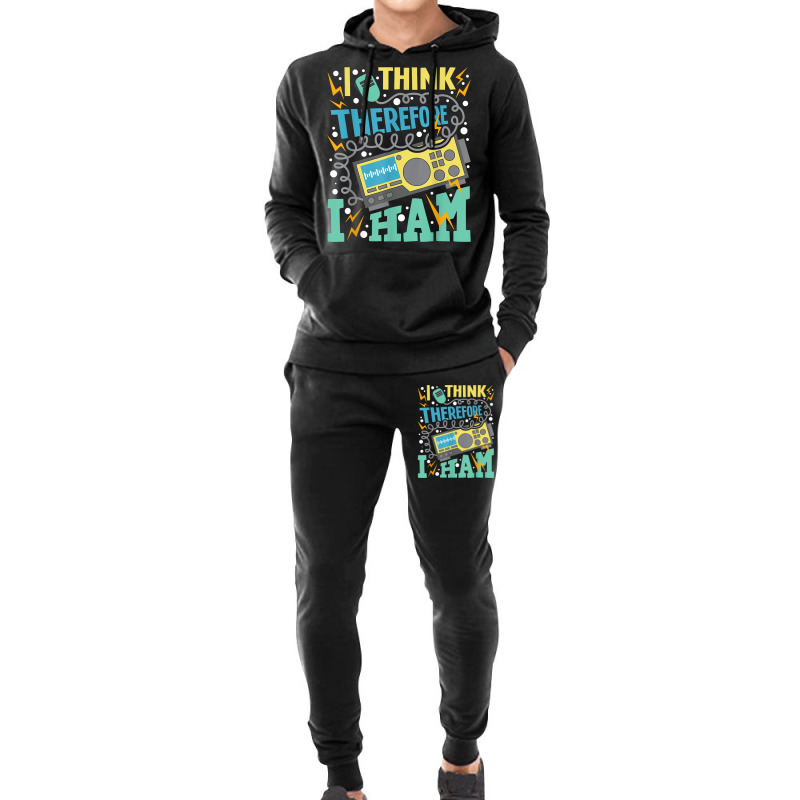 I Think Therefore I Ham   Ham Radio Amateur Radio Operator T Shirt Hoodie & Jogger set by kadejahdomenick | Artistshot