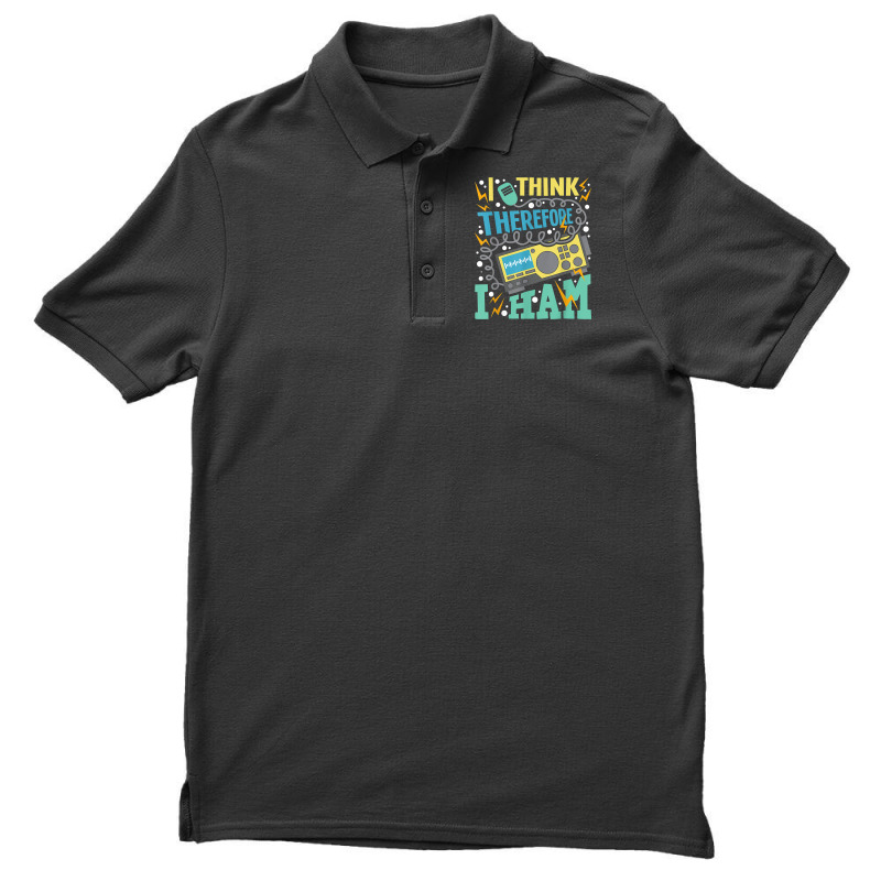 I Think Therefore I Ham   Ham Radio Amateur Radio Operator T Shirt Men's Polo Shirt by kadejahdomenick | Artistshot