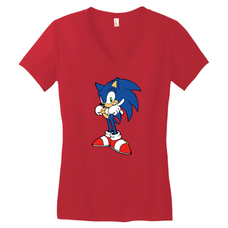 Shadow Hadgehog Women's V-Neck T-Shirt by yogistira | Artistshot