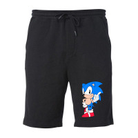 Shadow  The Hedgehog Fleece Short | Artistshot