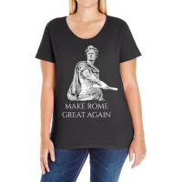 Womens Caesar Quote Inspired Caligula Related Rome Great Design V Neck Ladies Curvy T-shirt | Artistshot