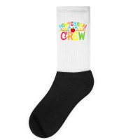 Funny Montessori Crew Montessori Teacher Back To School T Shirt Socks | Artistshot