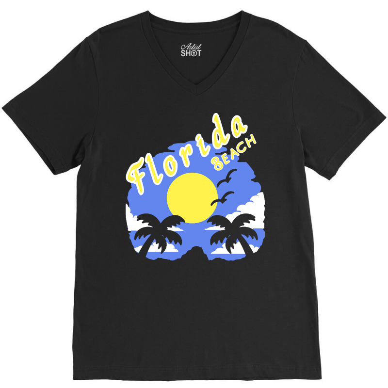 Summer T  Shirt Florida Beach  Lost Paradise T  Shirt V-Neck Tee by kuvalisjoel280 | Artistshot