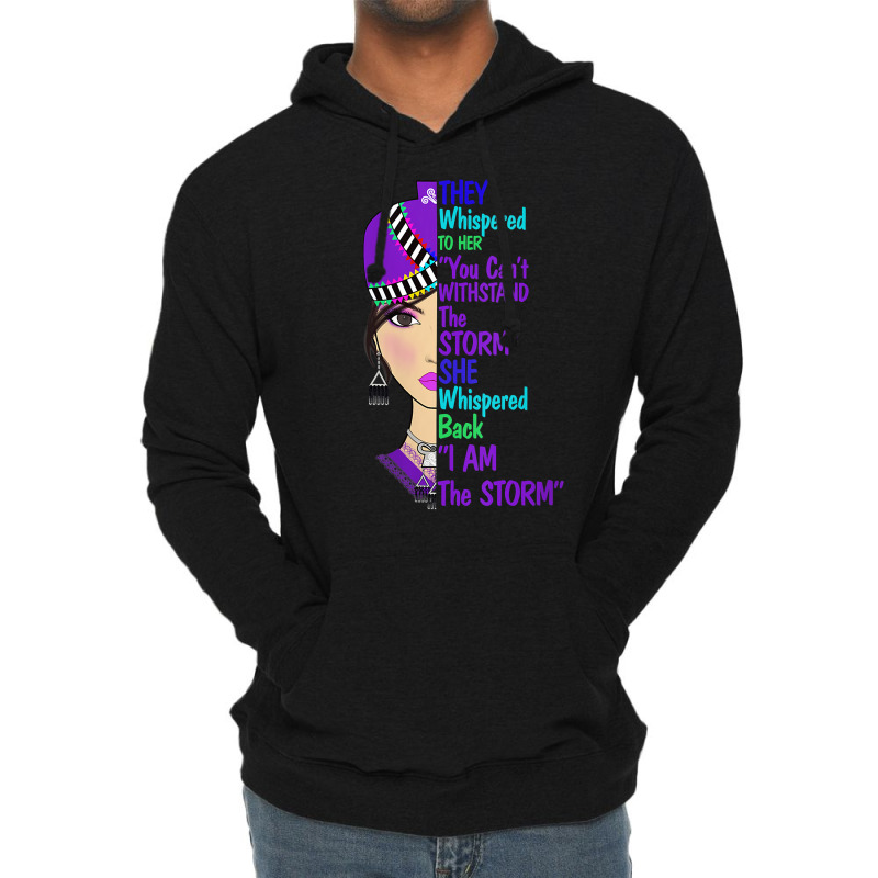 Womens Hmong Inspired T Shirt They Whispered To Her I Am The Storm V N Lightweight Hoodie | Artistshot