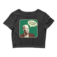 Joe Biden I Get Pudding On Thursdays Political Satire Crop Top | Artistshot